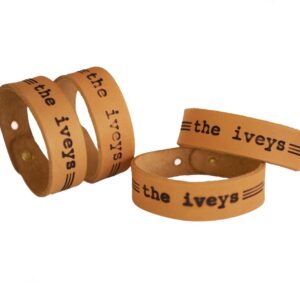 Hand-Stamped Leather Cuff